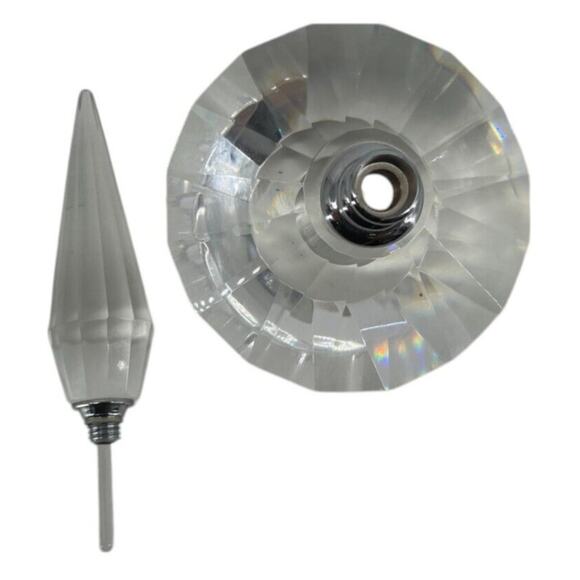 Lot of 2 Glass Crystal Perfume Bottle - Picture 8 of 12